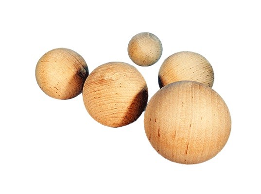 Round Wood Craft Ball 2-1/2 inch Diameter