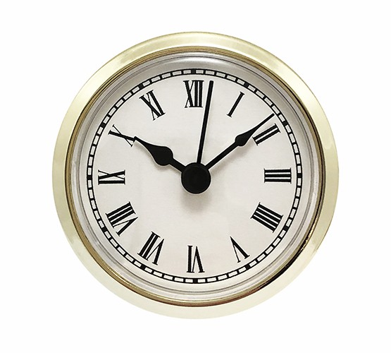 White Roman Clock Insert 2-5/16