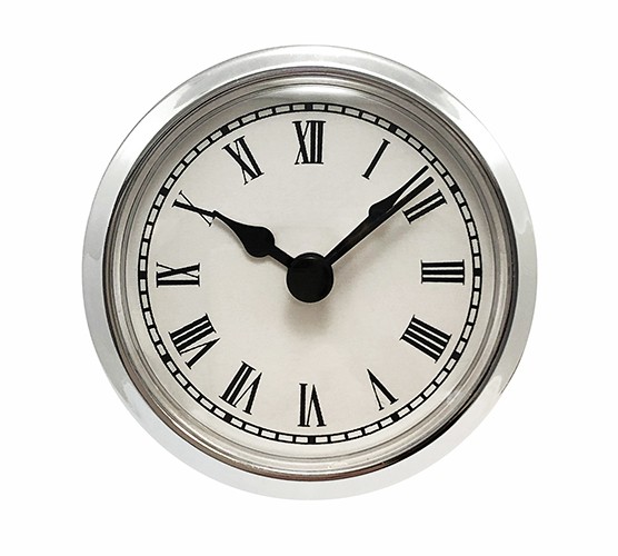 White Roman Clock Insert 2-5/16