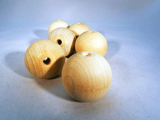 Wood Balls 1 1/2