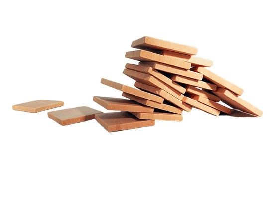 Wooden square tiles 1 inch (1) square 1/8 thick