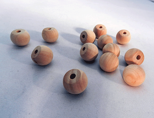 1-1/2 Wood Balls Wooden Balls Set of 6 Unfinished Solid Wood 1 1/2