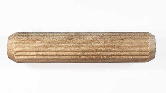 Rok Hardware Fluted Wood Dowels, Unglued, 1 x 5/16(8mm), 50 Pack