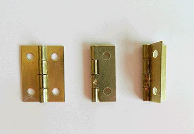 Set of 30 pieces small brass hinges (30x18 mm) - Wood, Tools & Deco