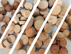 Wooden craft discs